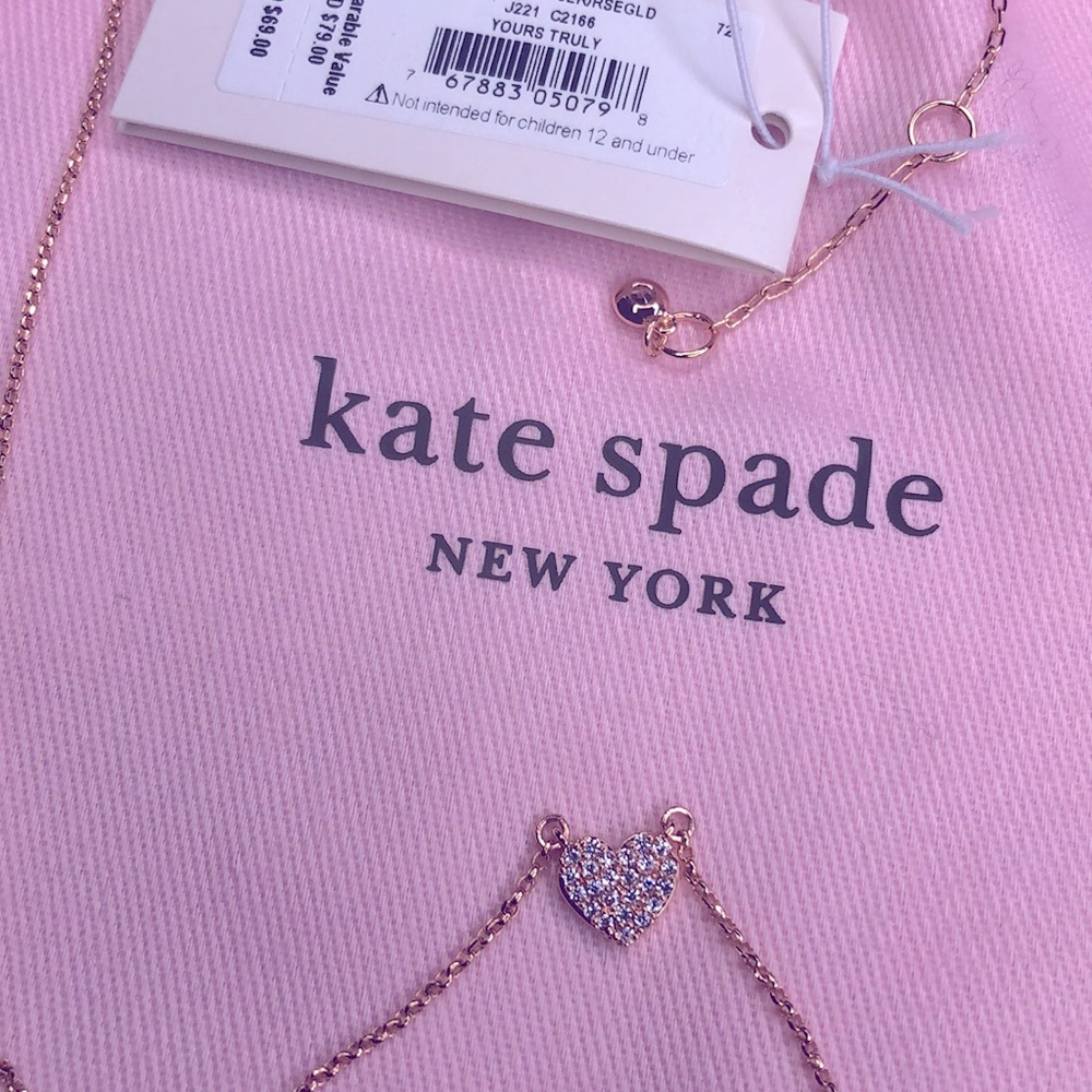 Kate Space Rose Gold Heart Necklace